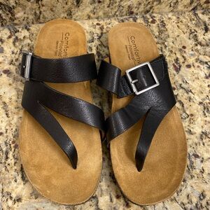 Comfortiva leather sandals size 7.5 , New
